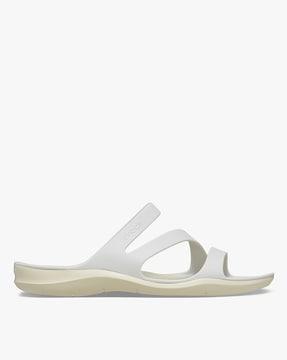 women open-toe slip-on sandals