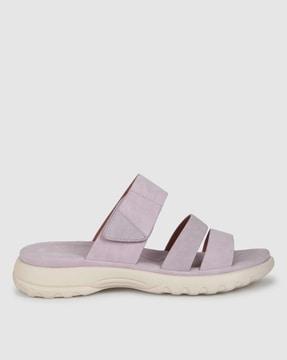 women open-toe slip-on sandals