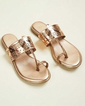 women open-toe slip-on sandals