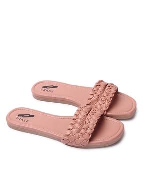 women open-toe slip-on sandals