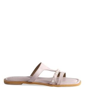 women open-toe slip-on sandals