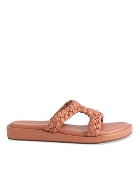 women open-toe slip-on sandals