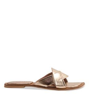 women open-toe slip-on sandals