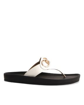 women open-toe slip-on sandals