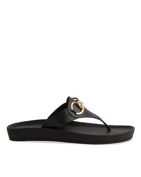 women open-toe slip-on sandals