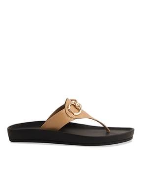 women open-toe slip-on sandals