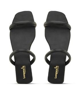 women open-toe slip-on sandals