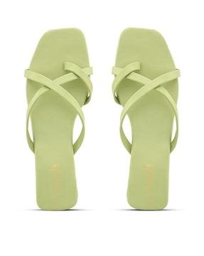 women open-toe slip-on sandals