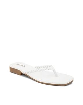 women open-toe slip-on sandals