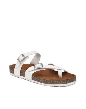 women open-toe slip-on sandals