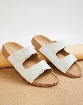 women open-toe slip-on sandals