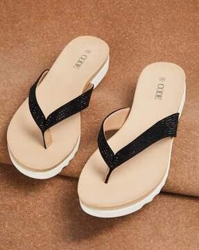 women open-toe slip-on sandals