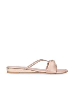 women open-toe slip-on sandals