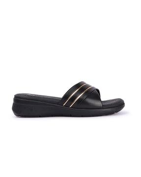 women open-toe slip-on sandals