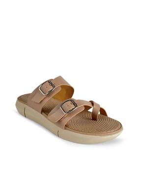 women open-toe slip-on sandals