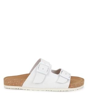 women open-toe slip-on sandals