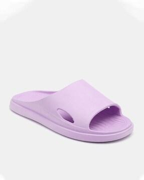 women open-toe slip-on slides