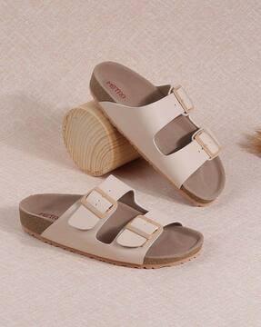 women open-toe slip-on slides