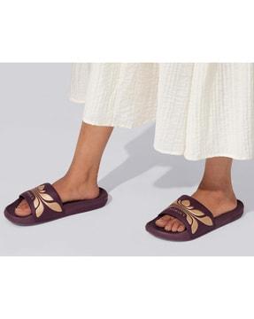 women open-toe slip-on slides