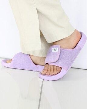 women open-toe slip-on slides