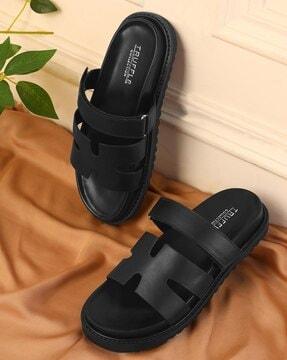 women open-toe slip-on slides