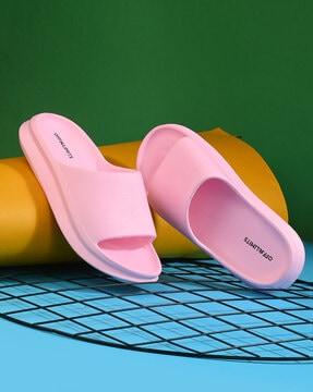 women open-toe slip-on slides