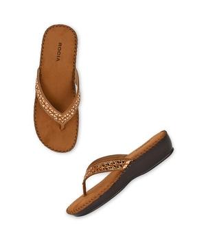 women open-toe slip-on thong-strap sandals