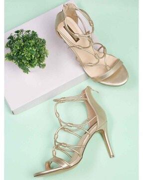 women open-toe stilettos