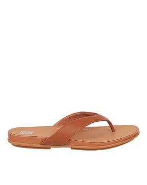 women open-toe thong-strap flat sandals