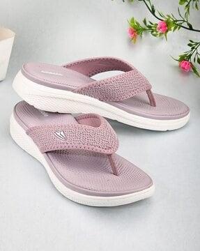 women open-toe thong-strap sandals