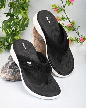 women open-toe thong-strap sandals