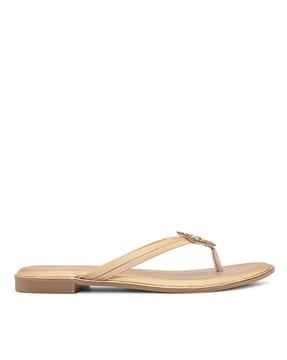 women open-toe thong-strap sandals