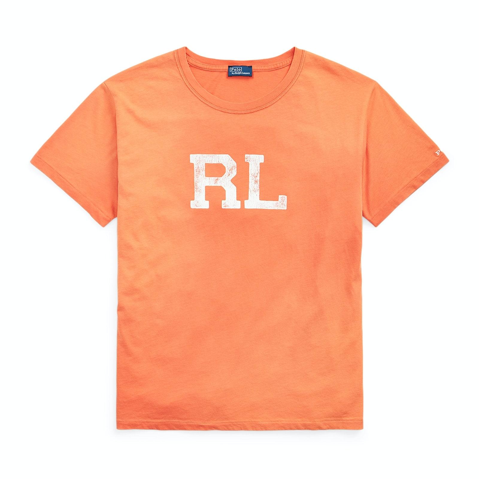 women orange rl logo jersey t-shirt