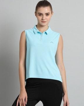 women outdoor regular fit polo t-shirt