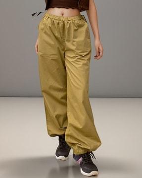 women oversized parachute pants