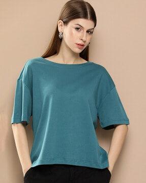 women oversized round-neck t-shirt