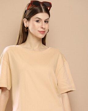 women oversized round-neck t-shirt