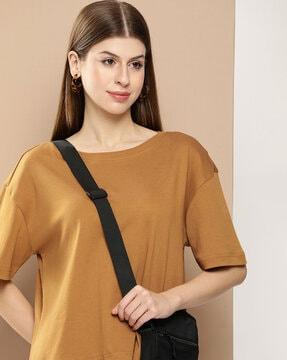 women oversized round-neck t-shirt