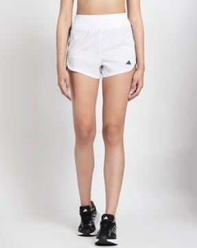 women pacer woven high-rise knit shorts