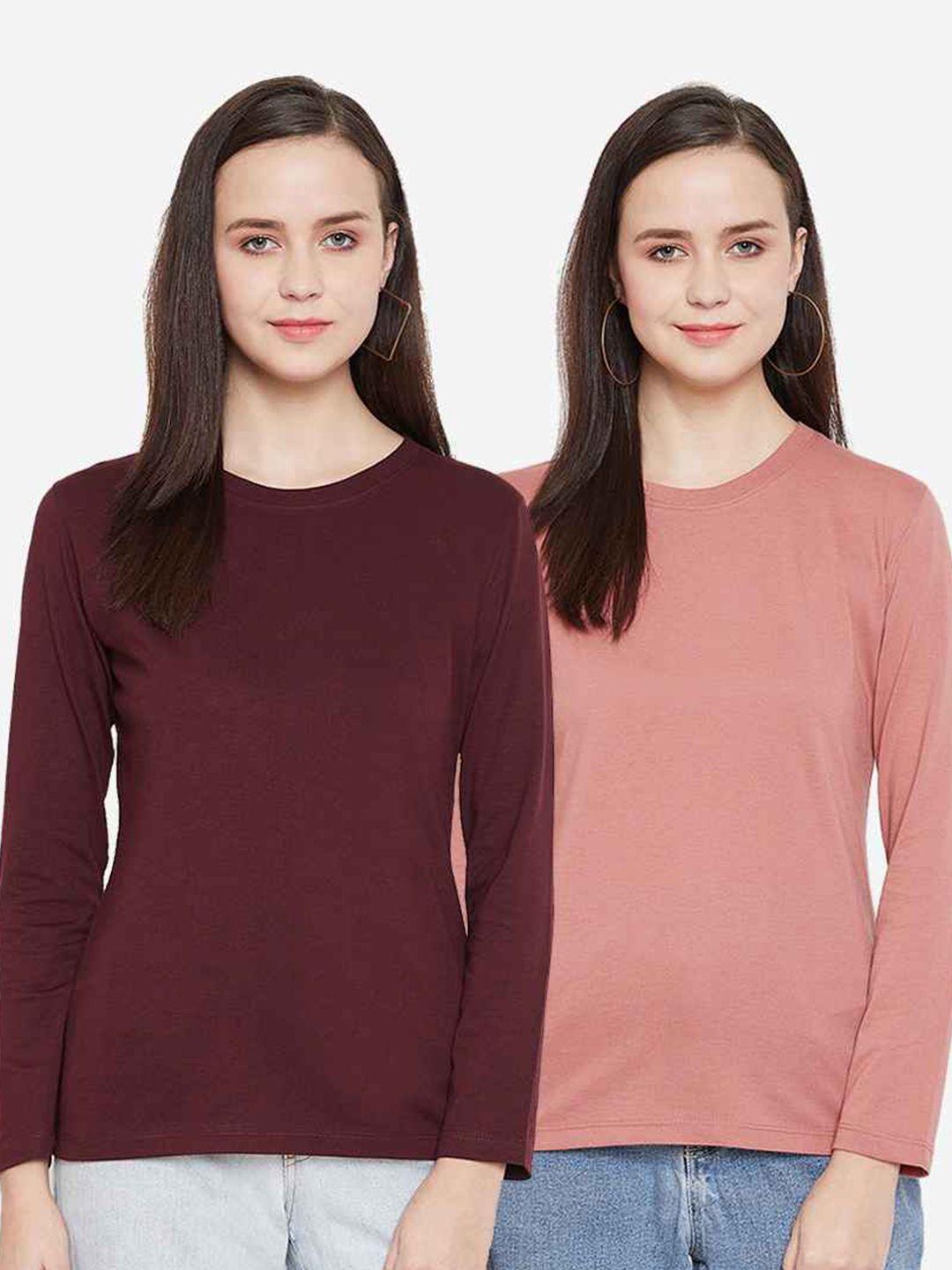 women pack of 2 cotton t-shirts