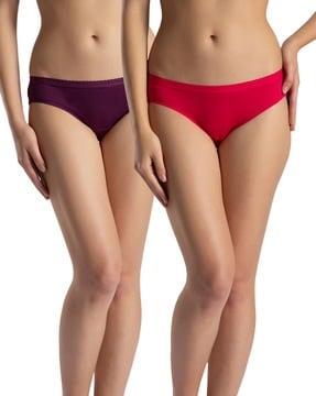 women pack of 2 hipster panties with elasticated waist