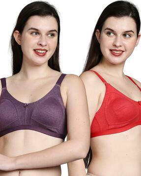 women pack of 2 non-padded t-shirt bras