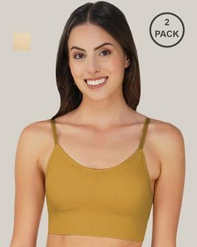 women pack of 2 non-wired sports bras