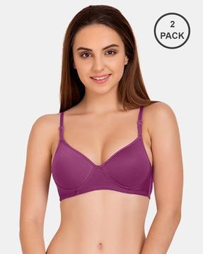 women pack of 2 non-wired t-shirt bras