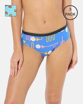 women pack of 2 printed hipster panties