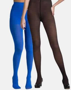 women pack of 2 sheer stockings with elasticated waistband