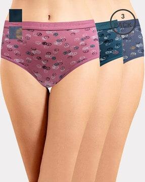 women pack of 3 floral print hipster panties