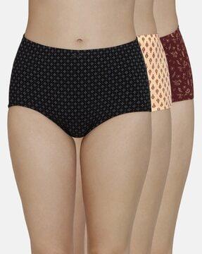women pack of 3 hipster panties with elasticated waistband