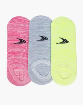 women pack of 3 logo print socks