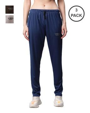 women pack of 3 straight track pants